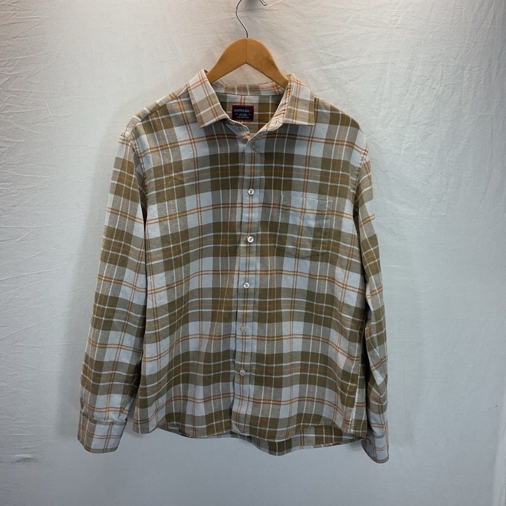 UNTUCKit Shirt Mens XL Plaid Campeneta Flannel Button Up Long Sleeve Camping